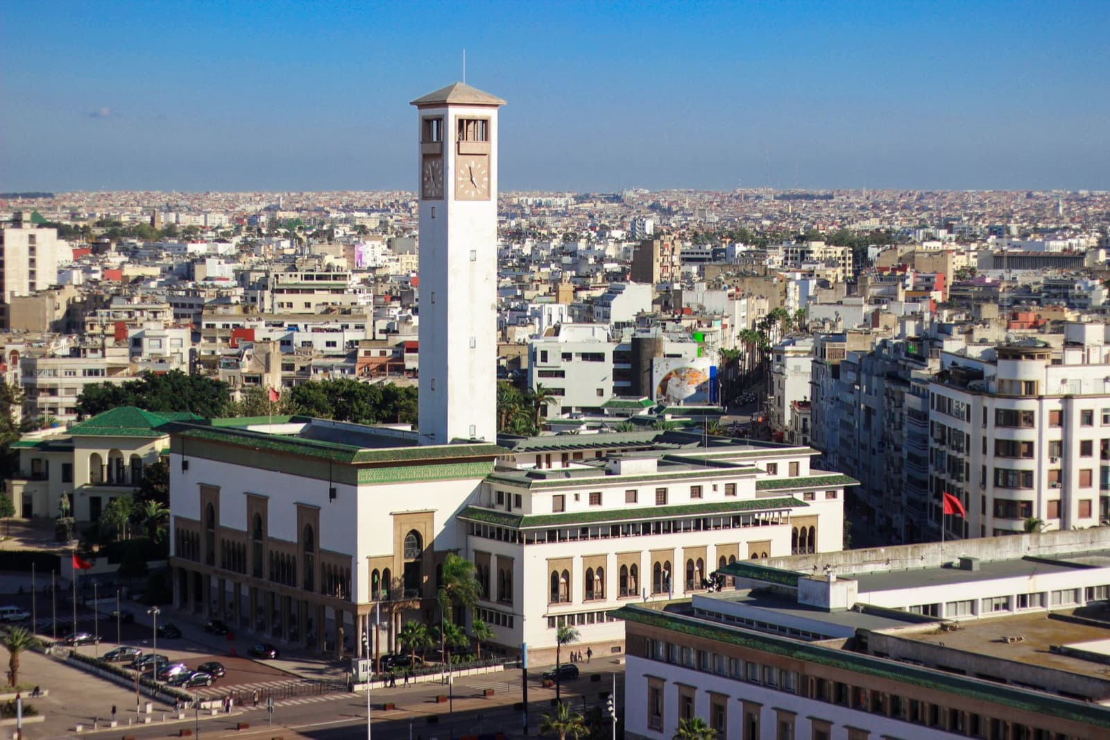 Vue sur le centre-ville de Casablanca